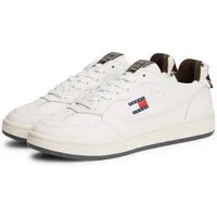 Tommy Jeans ARCHIVE '98 CALF HAIR TAB Plateausneaker, Freizeitschuh, Halbschuh, Schnürschuh mit typischer Logoflagge
