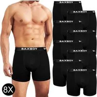 Baxboy Boxershorts Boxershorts Herren 8er Pack S-2XL Multipack mit elastischem Bund