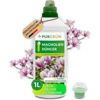 Purgrün Gartendünger Magnolien Dünger, NPK 7+5+6, Guano, Blütenpflege, 1L, Flüssigdünger, 1-St., 1 Liter