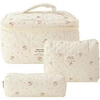 nsihing Kosmetiktasche 3er Set Kulturtasche – Wasserdichter Kulturbeutel für Damen