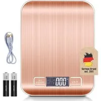 Intirilife Küchenwaage Küchenwaagen, (1-tlg), Küchenwaage mit LCD Display und TARA Funktion Präzise Digitalwaage 5kg