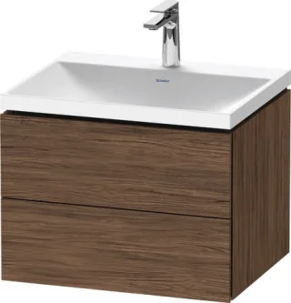 Duravit L-Cube c-shaped Set wandhängend Nussbaum dunkel Matt 600x480x480 mm - LC6950O21210000 LC6950O21210000