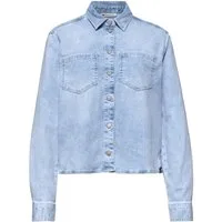 STREET ONE Langarmbluse Style Denim-Blouse.bleach rand