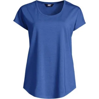 Shirt aus Baumwolle/Modal-Mix mit Ballettausschnitt für Damen, Damen, size: regular, Pink, Baumwolle/Baumwoll-Mischung/Baumwolle Modal, by Lands' End
