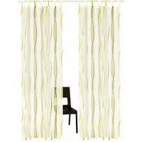 OTTO home Gardine DIMONA (2 St), Schlaufen, transparent, Voile, 2-er Set, Voile, Polyester, Wellen
