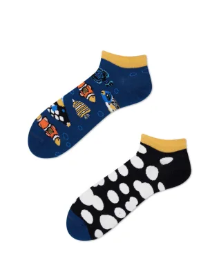 many mornings - Socken - Tropical Fish blau/gelb - Gr. - 46