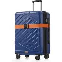 SONGMICS Hartschalen-Trolley Kofferset, 360° Rollen, robuster Reisekoffer, Bordcase, ABS