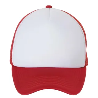 SOLS - "Bubble" Baseball-Mütze (Weiß/Rot)