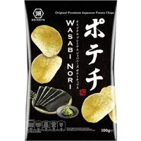 Koikeya Knabberei, Koikeya Kartoffelchips mit Wasabi Nori Geschmack Japanisch 100g