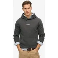 Superdry Kapuzensweatshirt MICRO LOGO HOOD aus Baumwolle und Polyester, Relaxed Fit, angeraute Sweatware