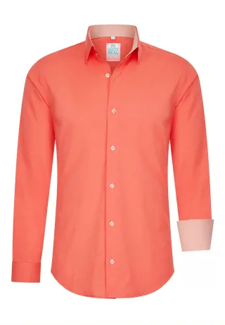 Pastell Hemd S - 6XL Slim Fit Cotton-Stretch
