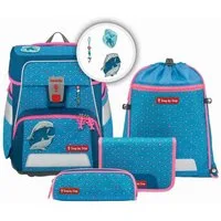 Step by Step Schulranzen SPACE Schulranzen-Set Dolphin Pippa 5-teilig