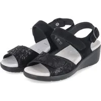 Semler Semler R9045868/001 SP Damen Rauleder black Sandalette