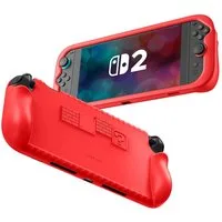 Fintie Nintendo-Schutzhülle für Nintendo Switch 2 (2025) mit Spielkartenfächern – Weiches Silikon, Rutschfest Stoßfest Ergonomische Griffhülle für Switch 2 Konsole 7.9''
