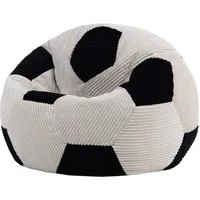 icon Sitzsack Kinder Fußball aus Cord, 76x48cm Made in Germany, für Kinderzimmer