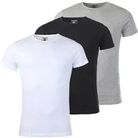 Young & Rich T-Shirt Herren Uni Basic rundhals Ausschnitt Unterziehshirt 1701 3er Pack (3er-Pack, 3-tlg., 3er-Pack) Rundhalsauschnitt unifarben kurzarm regular fit