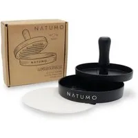 natumo Burgerpresse Burger Presse Schwarz + Papier, Metall