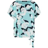 Taifun T-Shirt - Shirt mit Knotendetail und Frontprint