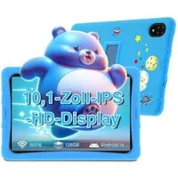 DOOGEE U10kid Android 14 Kinder Tablet mit Hülle, 10 zoll, 5060mAh Tablet (10", 128 GB, Android 14, WiFi, vorinstallierte Kinder Lernsoftware und Spiele,Anti-Blaulicht)