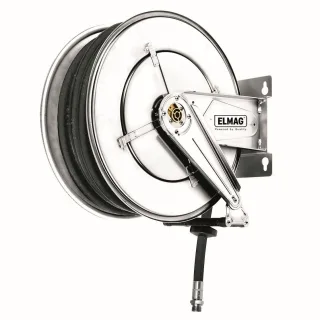 ELMAG INDUSTRIE Schlauchaufroller Edelstahl 532, Druckluft und Wasser - 43010