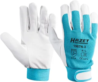 HAZET Arbeitshandschuhe Echtleder   9 - 1987N-3