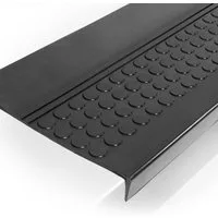 ANRO Stufenmatte Stufenschutz aus Gummi Treppenschutz Treppenmatte, Eckig, mit Coins/ Noppen Größe 30x60cm - rutschischer & anpassbar