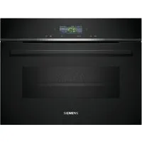 SIEMENS Backofen mit Mikrowelle iQ700 CM724G1B1, Hydrolyse, Intuitive Bedienung dank Touch-Navigation & Kochassistent