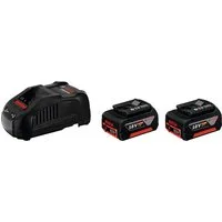Bosch Professional »GBA 18V 5.0Ah« Akku Starter-Set (2 St), inkl. Ladegerät