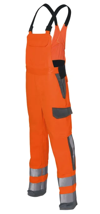 KÜBLER PROTECTIQ HIGH VIS Latzhose arc2 PSA 3 warnorange/anthrazit 27 - 3394 8420-3797-27