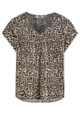 Authentic Style - RE9CIGt1cnphcm0gQmx1c2UgQWxsb3ZlciBQcmludA== leo: brown - Gr. - S