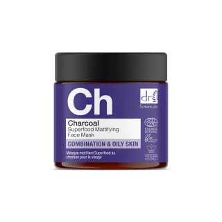 Dr Botanicals Holzkohle Superfood Mattierende Gesichtsmaske 60ml