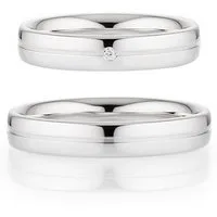 Bruno Banani Trauring Schmuck Geschenk Ehering Hochzeit Damenring Herrenring, wahlweise mit oder ohne Brillant, Made in Germany