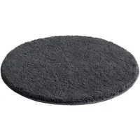OTTO home Badematte Inga, Badezimmer Teppich, Badvorleger, Höhe 20 mm, rutschhemmend beschichtet, schnell trocknend, strapazierfähig, fußbodenheizungsgeeignet, Polyester, rund, Badteppich, unifarben, weich, als halbrund und rechteckig erhältlich