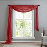 Gardinenbox Freihanddeko (1 St), ohne, transparent, Voile, Uni Volant Transparent Polyester 600cm 140cm