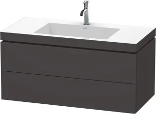 Duravit L-Cube c-bonded Set wandhängend Graphit Supermatt 1000x480x500 mm - LC6928O8080 LC6928O8080