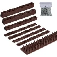 relaxdays Taubenspikes Vogelabwehr Spikes Kunststoff, 4x49x2 cm, 40-St., 40er Set, 40er Pack