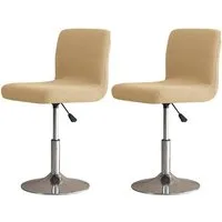 Agger Stuhlhusse Barhocker-Schonbezüge, 2er Set Stylische Stuhlhussen Stretch, Stuhlbezug Einfache Reinigung Barhockerbezüge Universal
