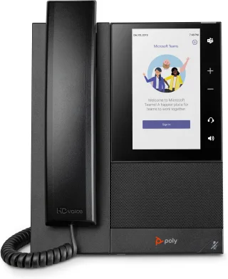 HP POLY CCX 505 Business-Medientelefon für Microsoft Teams und PoE-fähig | 82z79aa | IP-Telefon - Schwarz