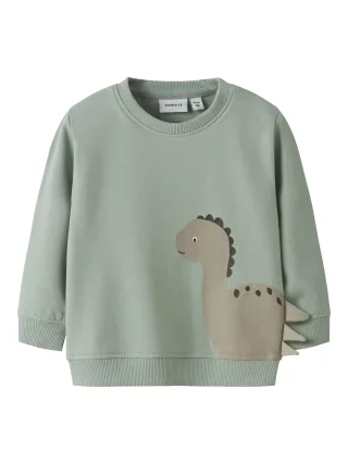 NAME IT - NBMNIXEN LS SWEAT BRU jadeite - Gr. - 56