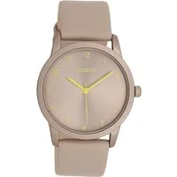 OOZOO Quarzuhr Oozoo Damen Armbanduhr Timepieces Analog, (Analoguhr), Damenuhr rund, mittel (ca. 38mm) Lederarmband, Fashion-Style