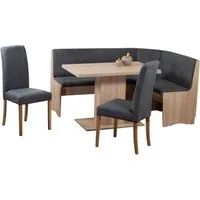 Stolebaenk Eckbankgruppe Duisburg Sonoma Titanic OLDUTI, (Eckbankgruppe, 1 x Eckbank, 1 x Tisch, 2 x Stuhl), Staufach unter den Sitzflächen