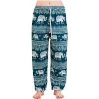 PANASIAM Haremshose Muckhose aus feiner natürlicher Viskose bequeme Haremshose für Damen leichte Sommerhose mit Seitentaschen Aladinhose