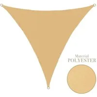 anndora Sonnensegel Tarp 3,6x3,6x3,6m Sonnenschutz, (Sandfarben), wasserdichter Stoff