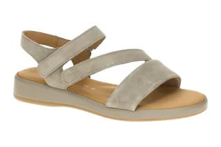 Gabor 82.733.11 Damen Sandalette Gr?n Schilf Keilabsatz PU-Laufsohle