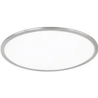 TRIO Leuchten LED Deckenleuchte, LED fest integriert, Warmweiß, LED Deckenpanel aus Metall, minimalistisch und extrem flach Ø62cm groß