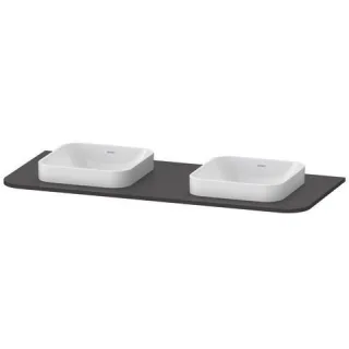 Duravit Happy D.2 Plus Konsole Graphit Supermatt 1300x550x16 mm - HP032KB8080 HP032KB8080