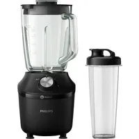 Philips Standmixer HR2291/41 3000 Series, mit ProBlend Crush-Technologie, 600 W, 2L-Behälter und 1 Geschwindigkeitsstufe + Impulseinstellung, Schwarz
