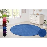 HANSE Home Teppich Shashi, rund, Höhe: 8,5 mm, Kurzflor, Unifarben, Teppich, Weich, Esszimmer, Kinderzimmer, Flur