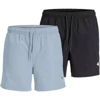 Jack & Jones Badeshorts Herren Badeshorts 2er Pack Polyester
