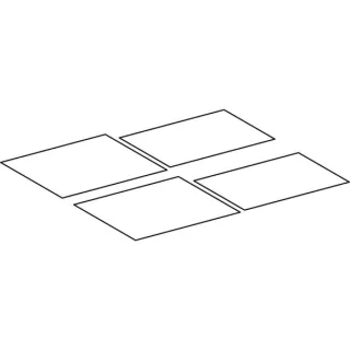 Geberit Antirutschmatte (2 Stück), zu WTU 807140, 595450000 595450000